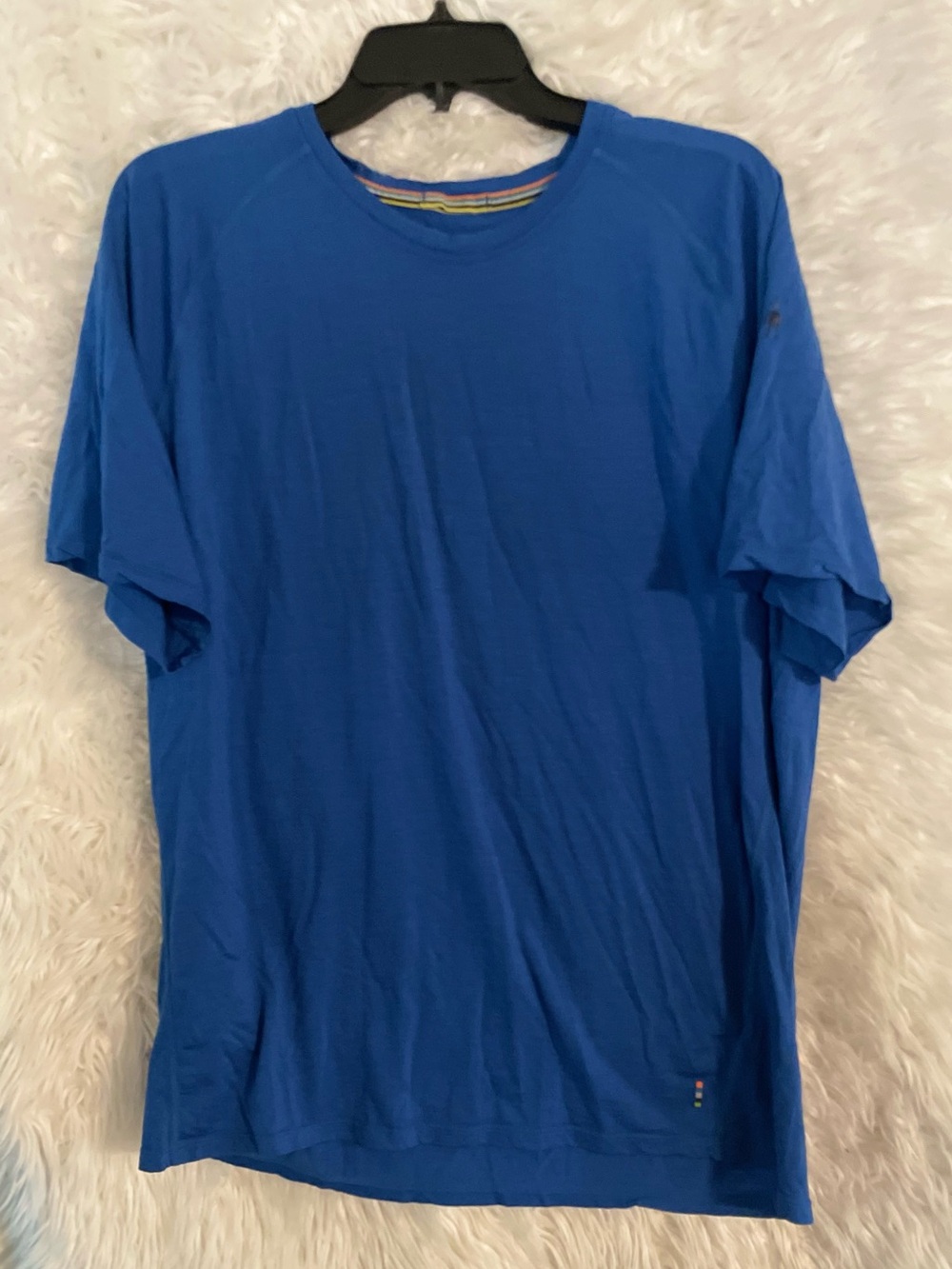 Smartwool Men’s Merino 150 Base Layer Short Sleeve Blue T-Shirt. Size XL
